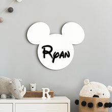  MICKY MOUSE BOW NAME PLAQUE