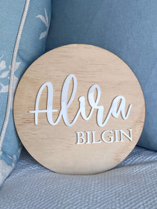  Wooden Name Plaque