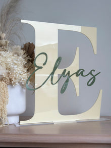  Acrylic Initial With Name - Stand