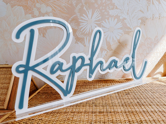 3D Acrylic Name Stand