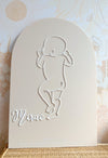 1:1 Scale Personalised Baby Plaque