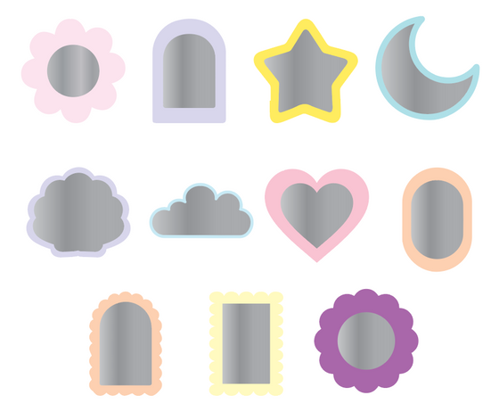 Kids Acrylic Mirrors - Assorted Shapes