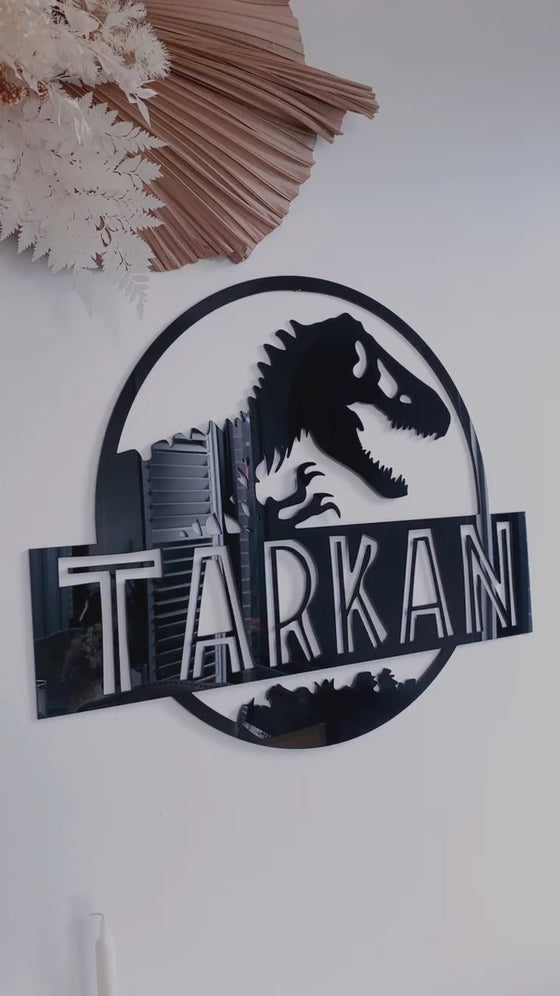 Personalised Dinosaur Wall Sign