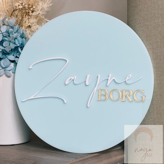 Acrylic Name Plaque