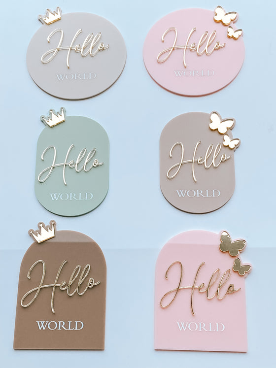 Acrylic Milestone Set - Butterfly