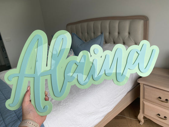 3D Acrylic Name