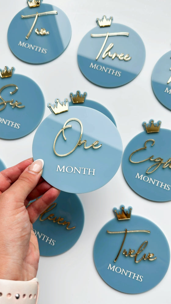 Acrylic Milestone Set - Crown