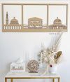 An Nabawi, Kaaba and Al Aqsa Wall Art - 1 Piece