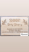 Baby Sleeping Hanging Plaque