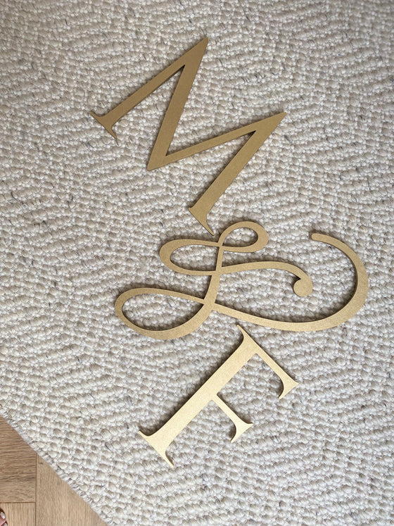 Couples Initials Cutouts