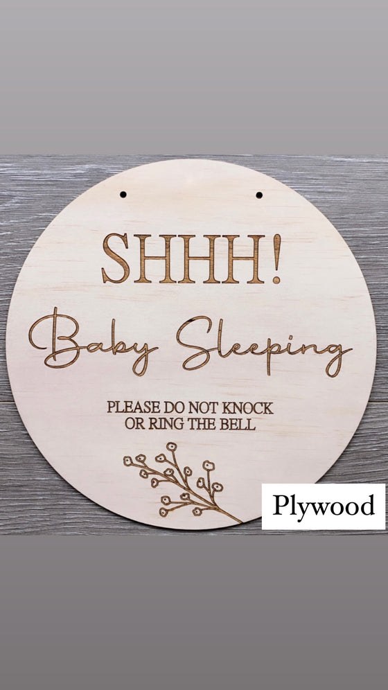 Baby Sleeping Hanging Plaque