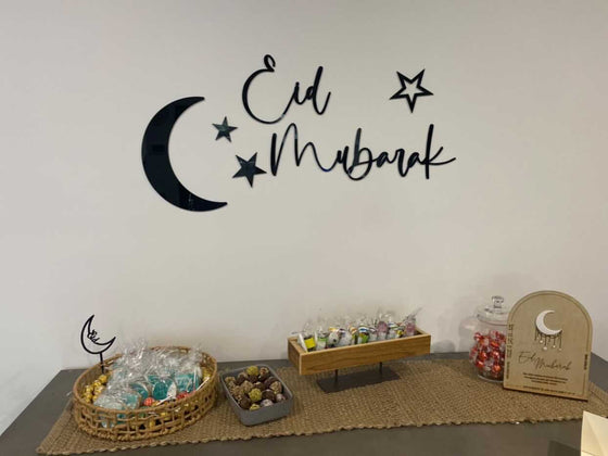 Ramadan + Eid Mubarak Moon/Star Set Style 1