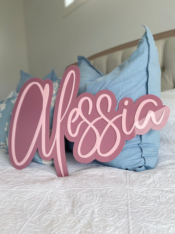 3D Acrylic Name