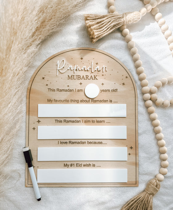 Ramadan Milestones Plaque