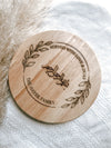 Engraved Board with 4 Piece Cheese Knife Set