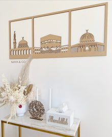  An Nabawi, Kaaba and Al Aqsa Wall Art - 1 Piece