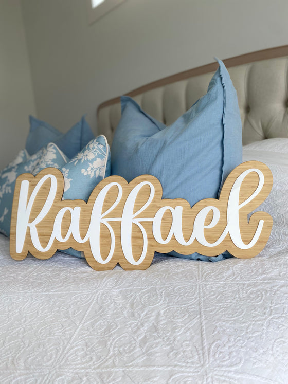 3D Wood + Acrylic Name