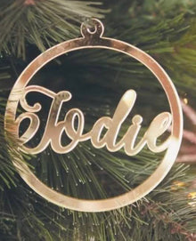  Name Cut Out Bauble