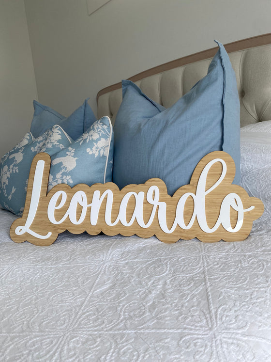 3D Wood + Acrylic Name